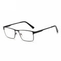 Lunettes de Lecture Carrées en Métal – Anti Lumière Bleue, Branches à Ressort, Mixte