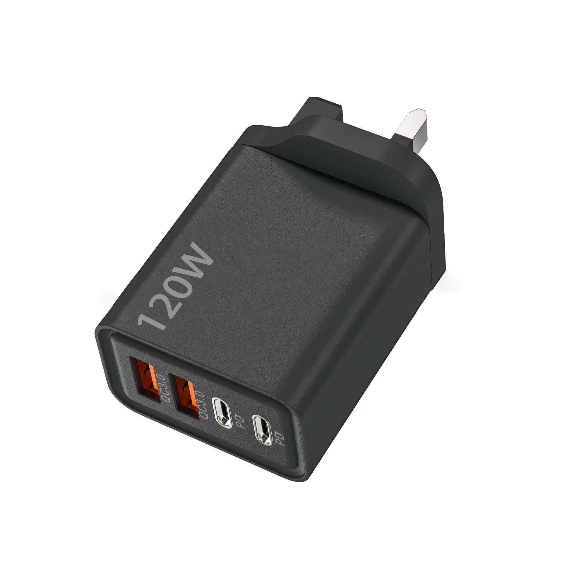 Chargeur USB-C 120W 4 Ports - Charge Rapide PD & QC3.0