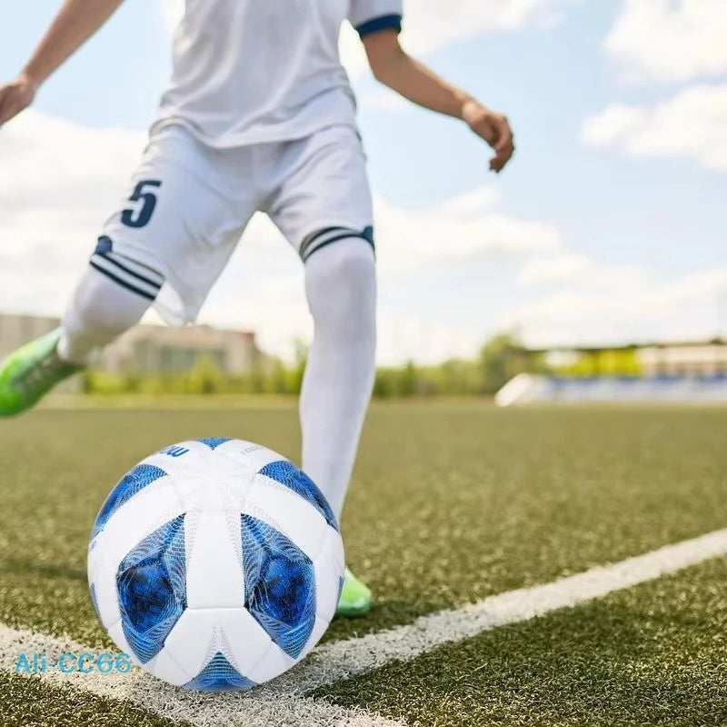 1Pc Official Size 5 Soccer Ball for Match & Training, Durable PVC Football for Outdoor Sports, Youth & Adult Use