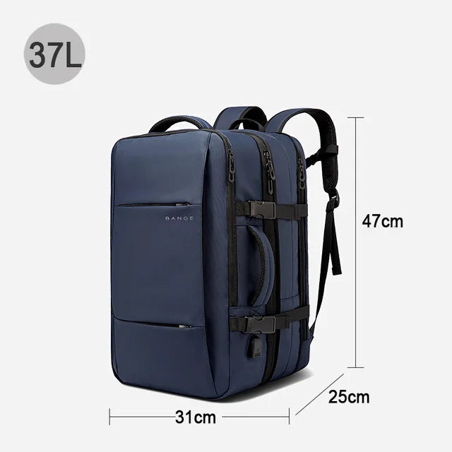 Sac à Dos Business Voyage BANGE – Grande Capacité 37-45L | Port USB | Laptop 17,3"