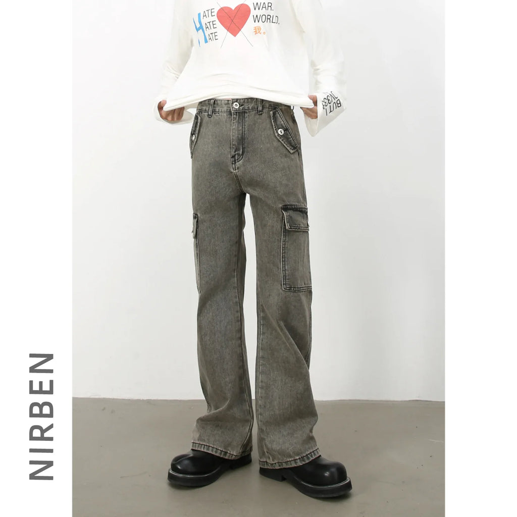 Men's American High Street Jeans – Retro Workwear Loose Straight Fit | 2026 Trend