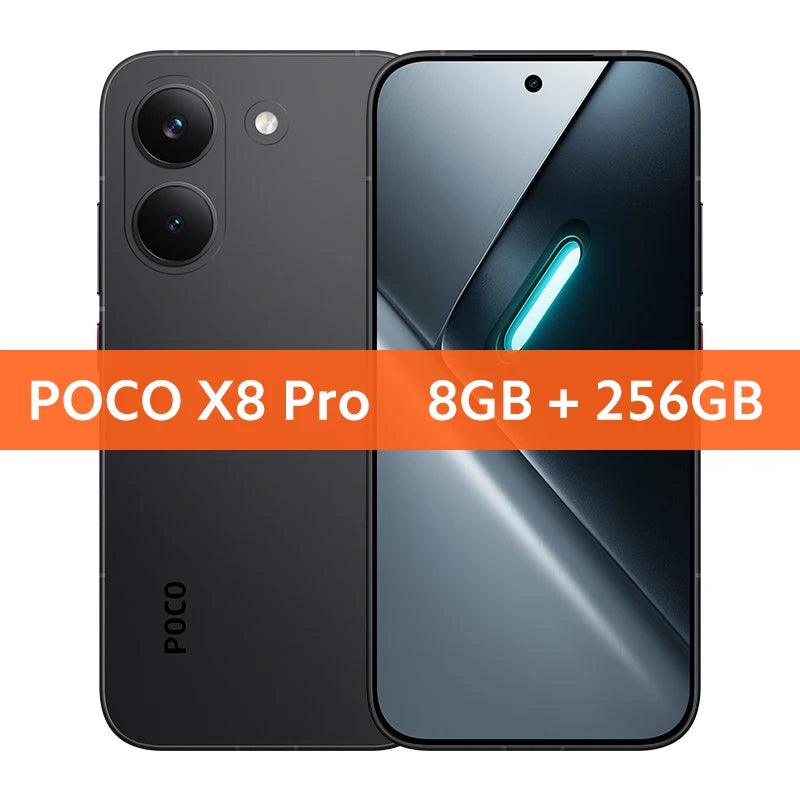 Global Version POCO X8 Pro, battery mAh, HyperCharge 100 W, main camera 50 MP, NFC compatible