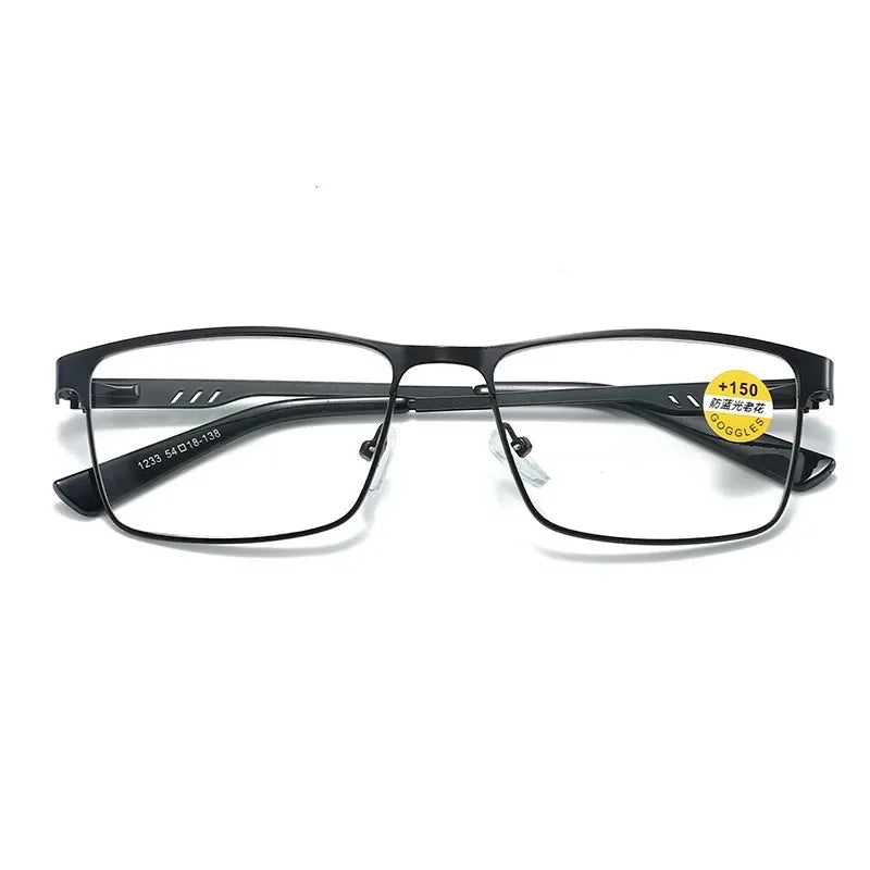 Lunettes de Lecture Unisexe – Anti-Lumière Bleue, Monture Alliage, Charnières Flexibles | +75 à +400