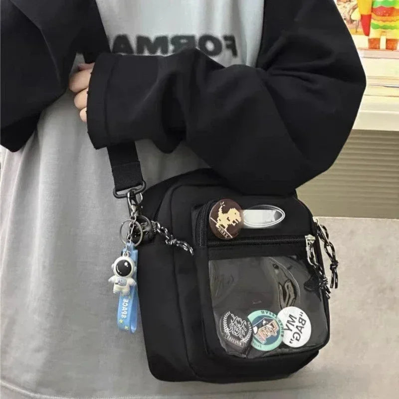 Sac Bandoulière Transparent Ita Bag Style Coréen – Poche Vitrine, Mixte