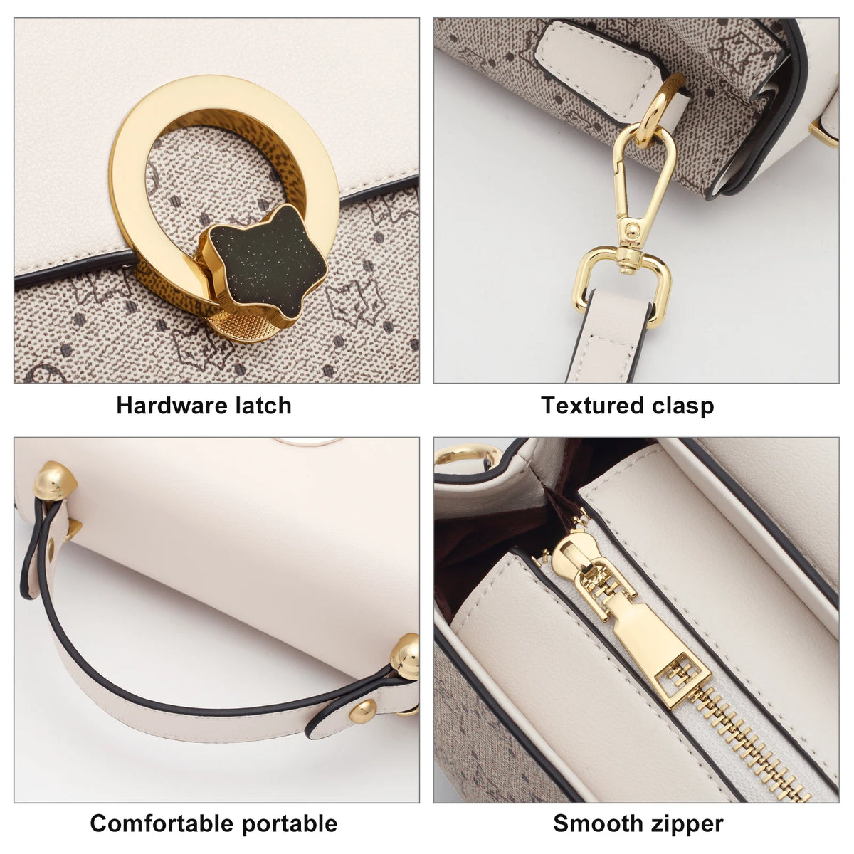 FOXER Brand 2026 New Handbag Women's Shoulder Bag Light Luxury PVC Leather Female Crossbody Purse for Mom Large Capacity Bag