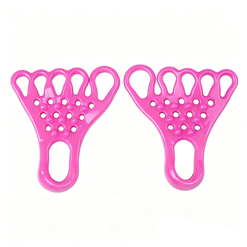 A Pair of Pinched Toe Trainers Thumb Valgus Orthotics Arch Yoga Foot Muscle Relaxation Foot Massage Stretching Strap