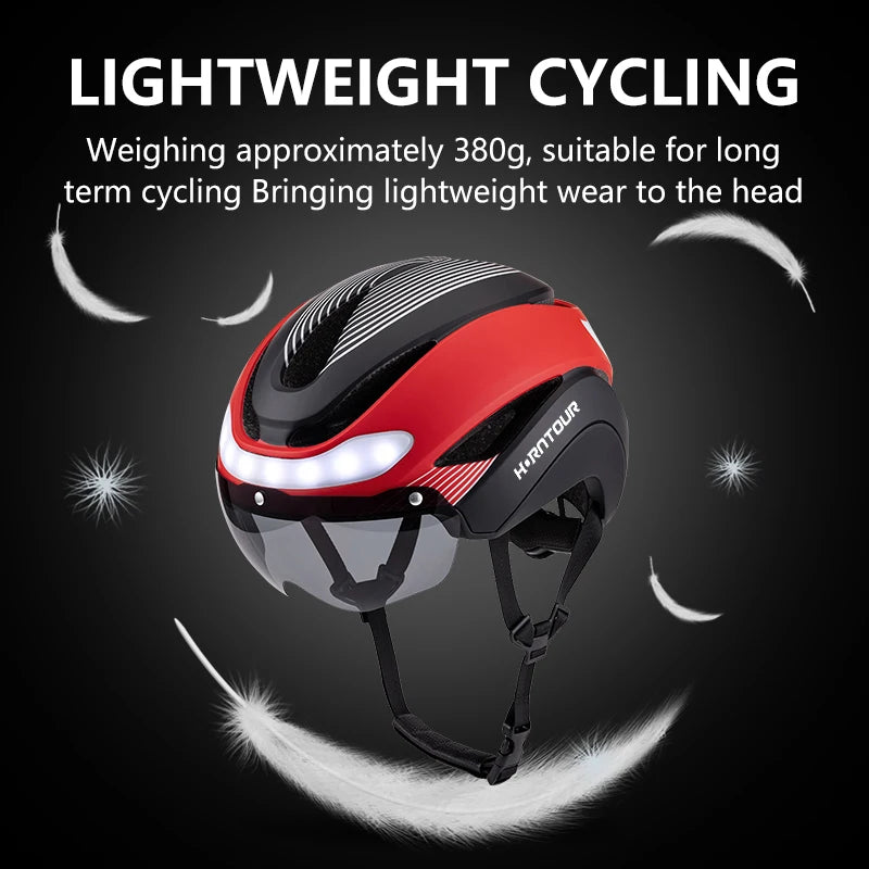 Casque Vélo LED Horntour HT-16 – Clignotants & Visière Magnétique