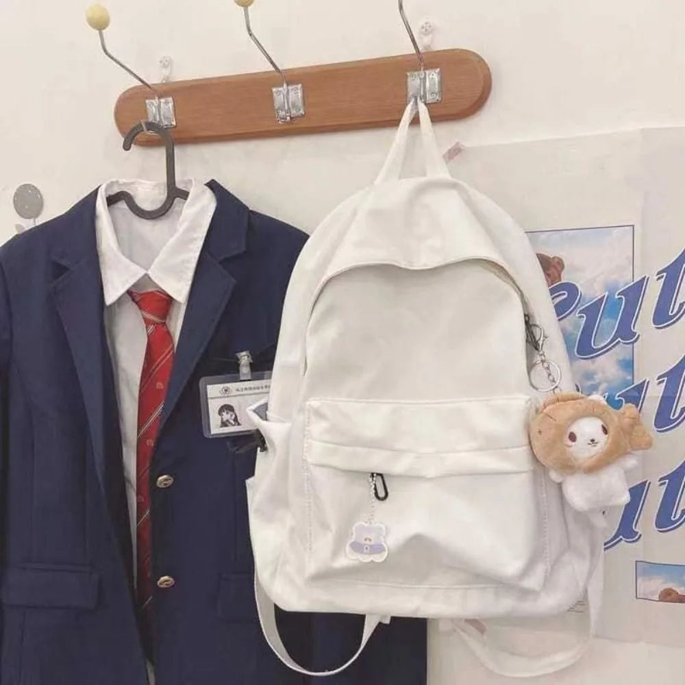 Sac à Dos Toile Broderie Marguerite – Grande Capacité | Ado & Voyage