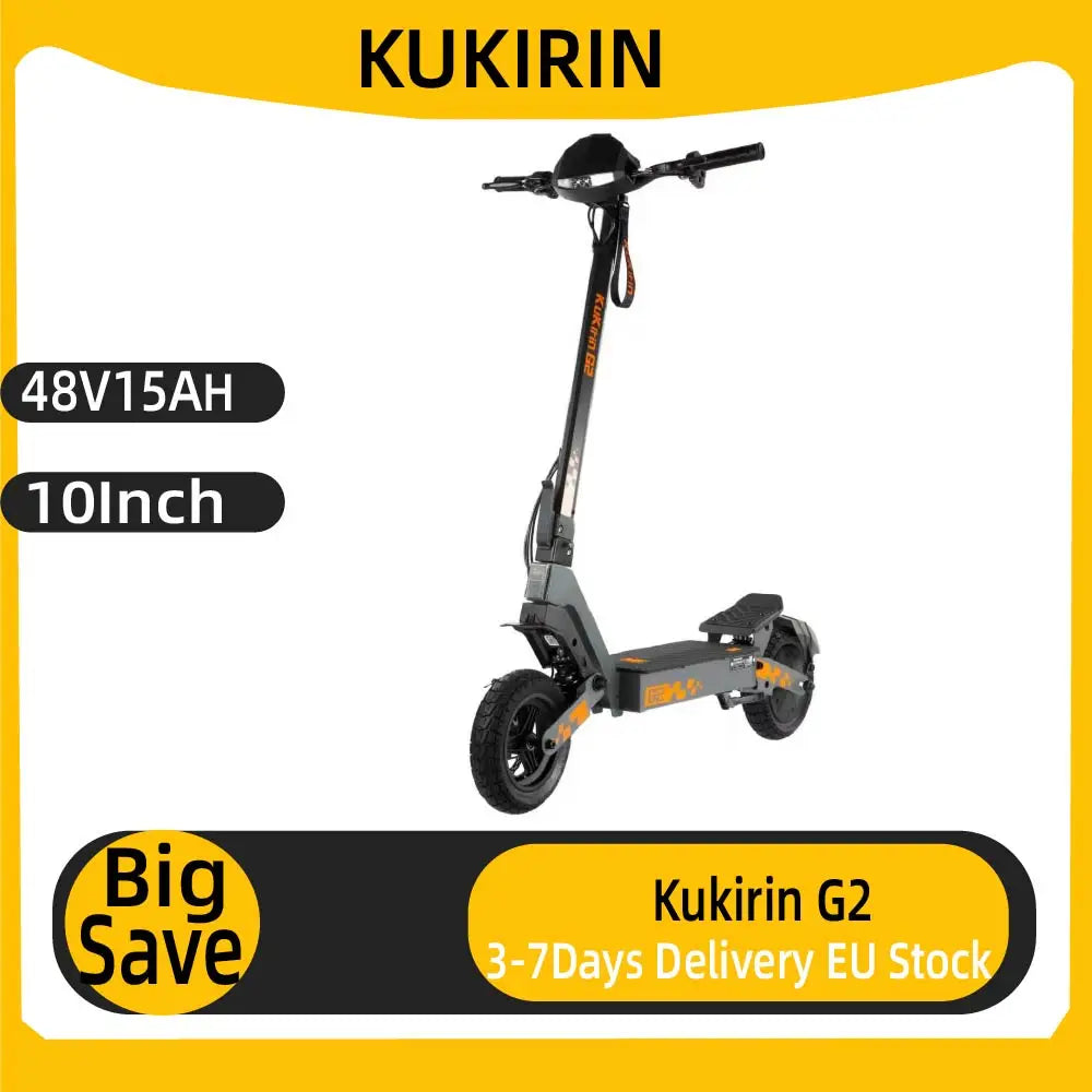 KUKIRIN G2-Adult E Scooter 10 inch Tire  Foldable Scooter City commuting EScooter 48V15AH All Terrain E-Scooter