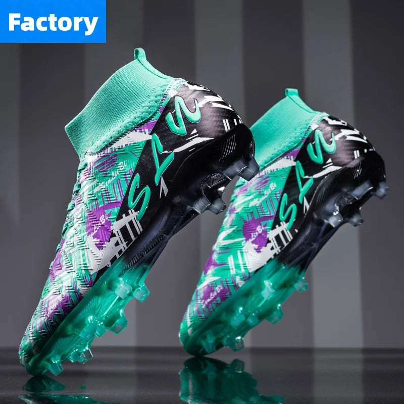 Chaussures de Football X2407-FG – Crampons Professionnels FG/AG, Imperméables, Mixte