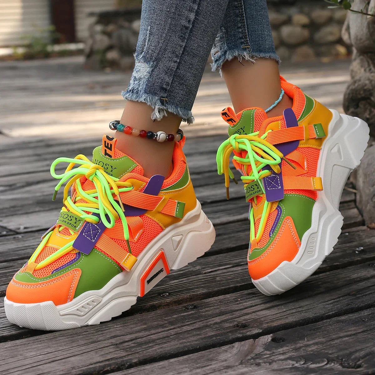 ZMIAOKE Baskets Femme – Chaussures Légères Respirantes en Maille, Style Casual Polyvalent