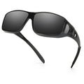 Lunettes de Soleil Polarisées Sur-Lunettes Unisexe – Anti-Reflets, UV400, Monture Titane