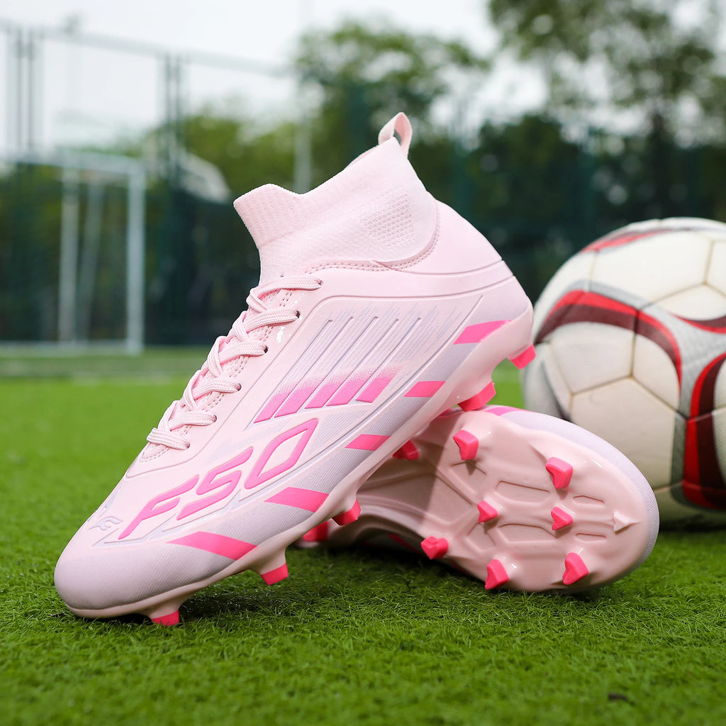 Chaussures de Football Professionnelles FG/TF – Crampons Longs, Unisexe