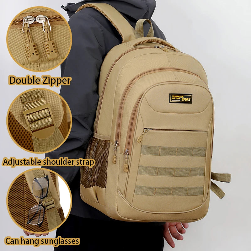 Sac à Dos Oxford Unisexe Grande Capacité – Laptop 16" | Voyage & Travail | Multifonction