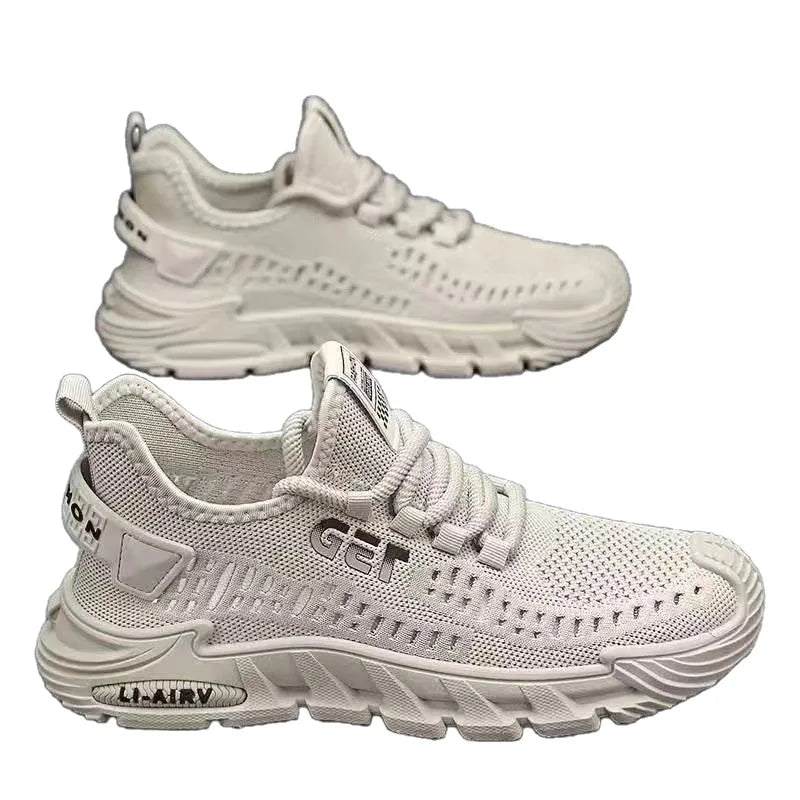 Sneakers Homme Semelle Épaisse – Chaussures Casual Légères & Respirantes