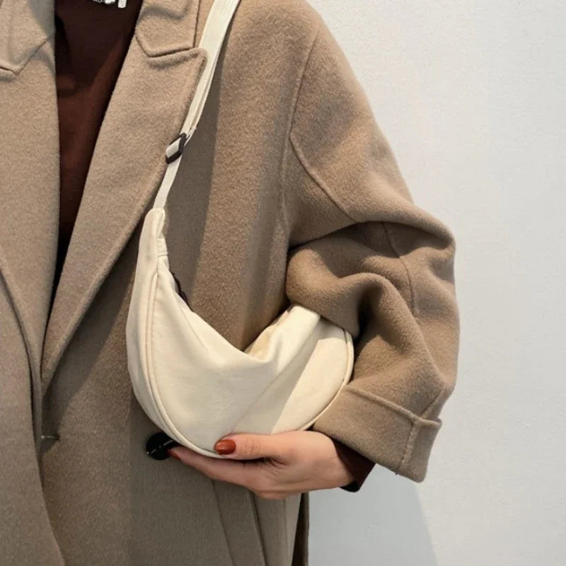 Sac bandoulière mixte en nylon – Léger, spacieux, plusieurs coloris