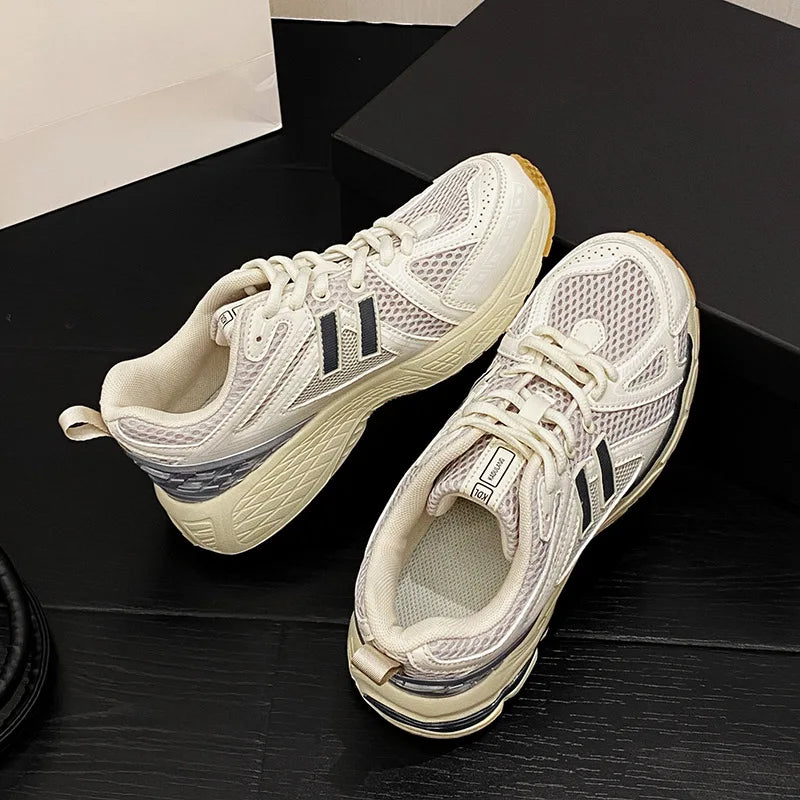 Sneakers Casual Rétro Homme & Femme – Légères, Respirantes, Semelle Caoutchouc