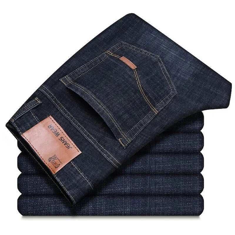 Jean Droit Homme Stretch Business Casual Premium 4 Coloris Dénim | Tailles 28-40