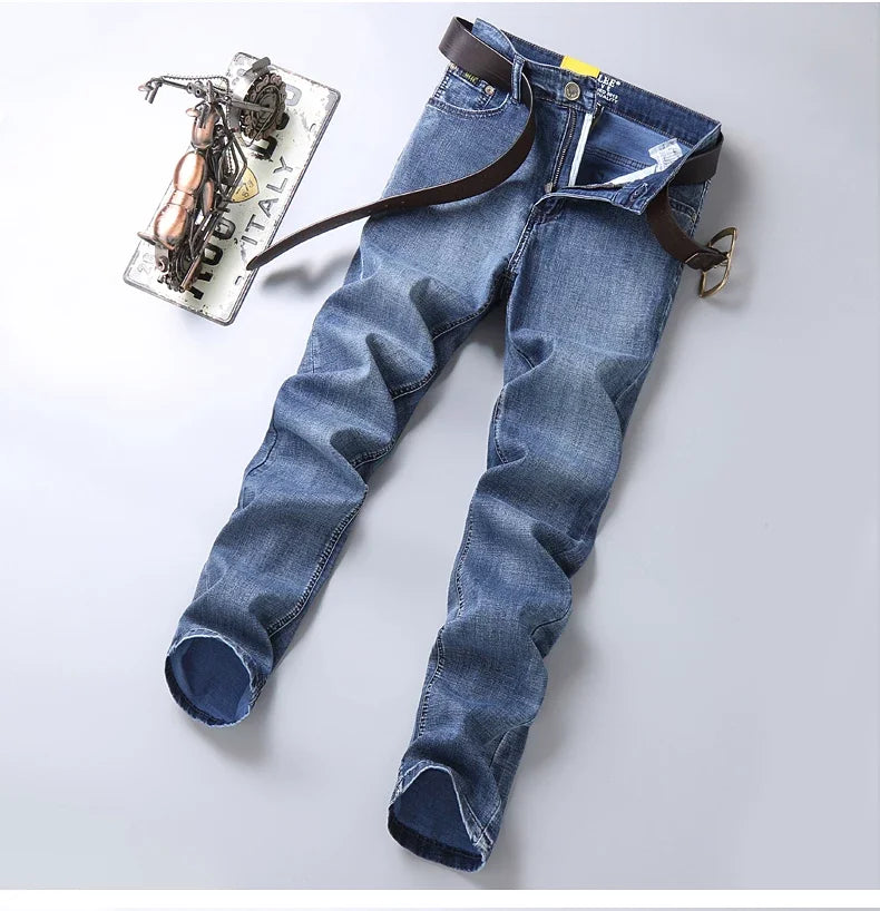 Jean Droit Homme 100% Coton – Style Casual Korean Garment Wash | Tailles 28-40
