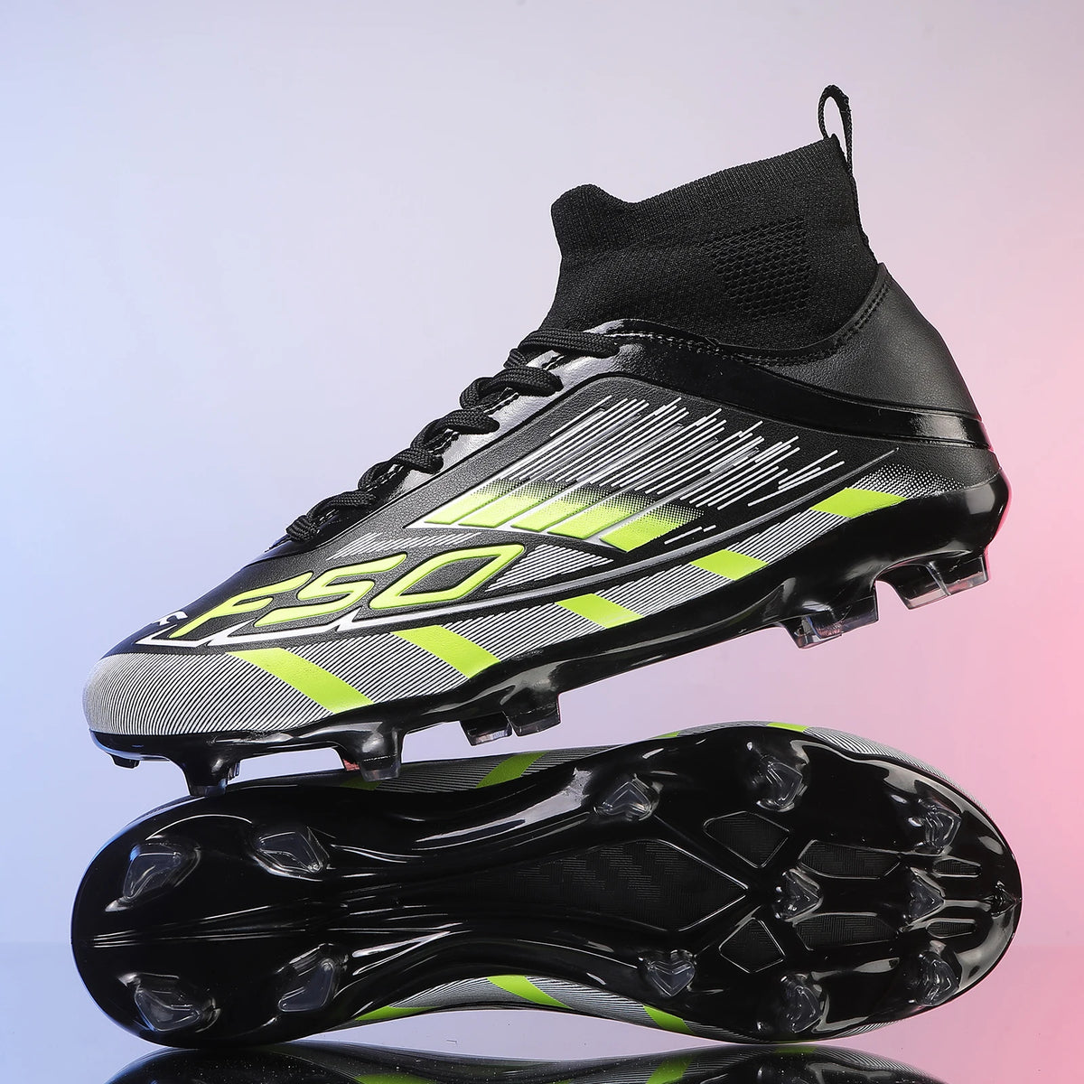 Chaussures de Football Professionnelles FG/TF – Crampons Longs, Unisexe