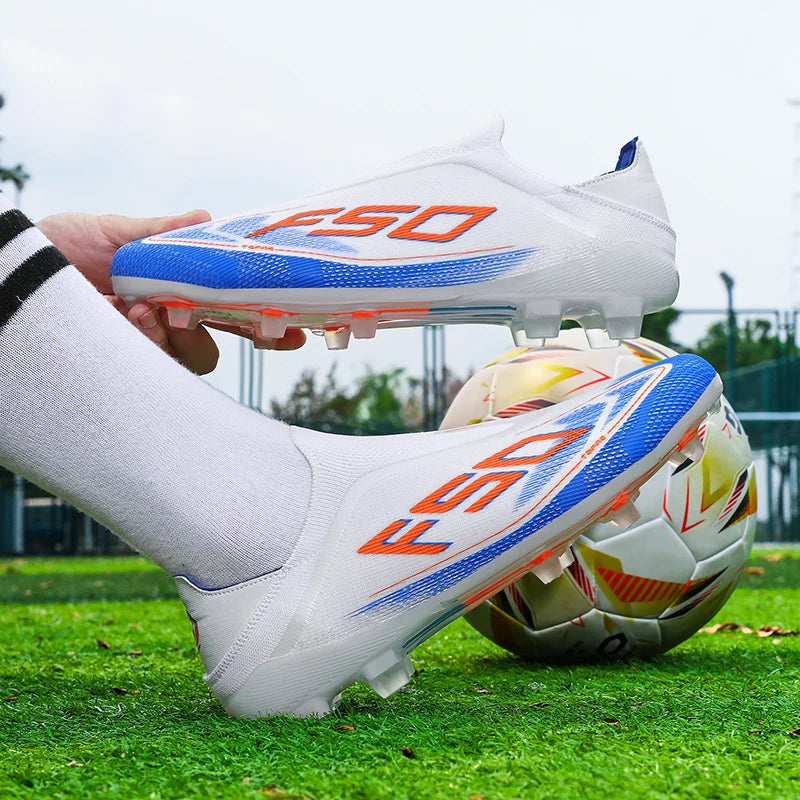 New Men Soccer Shoes Match Football Boots Non-Slip Boys High-quality Outdoor Sneakers Grass Cleats Hot-selling High-top Light