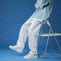 Jean Blanc Homme Loose Straight Streetwear Unisexe | Toutes Saisons