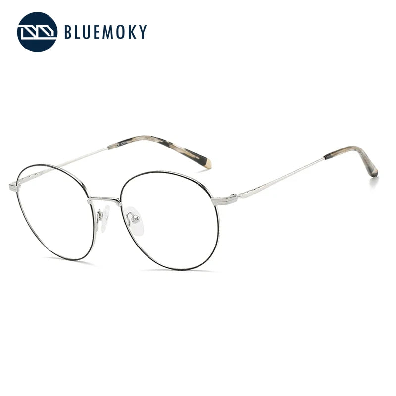 Montures Optiques Titane BLUEMOKY – Rondes Mixte