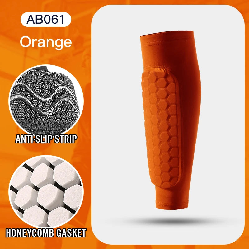 Manchon de Protection Tibia Football – Chaussette avec Mousse & Coussinets Nid d'Abeille