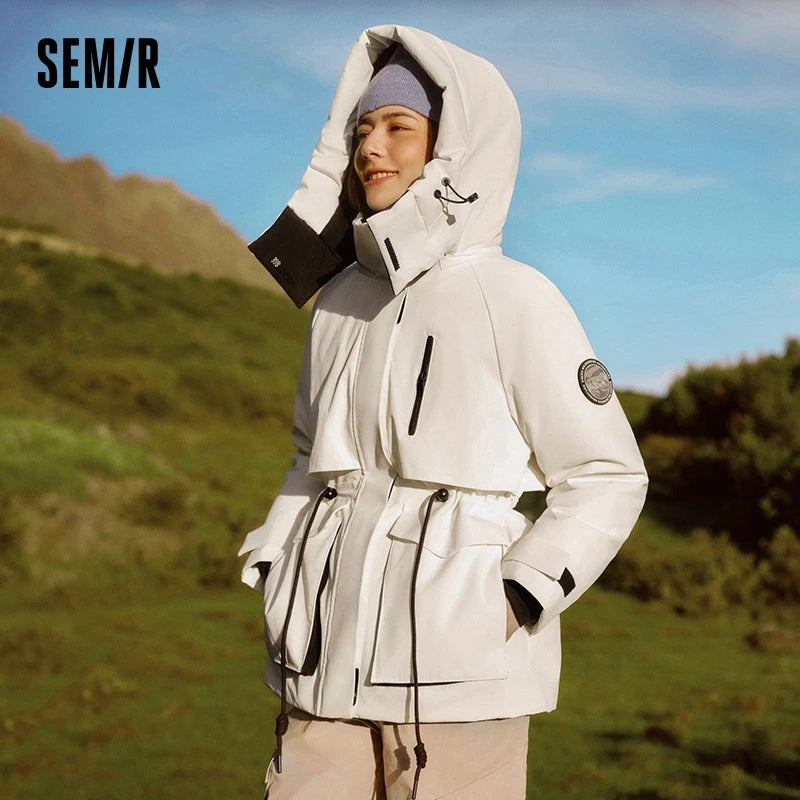 Doudoune Femme Semir Mi-Longue – Imperméable, Anti-taches, Hiver 2026