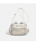 Sac Bandoulière Y2K Grande Capacité Motif Chat – Style Street Trend Femme
