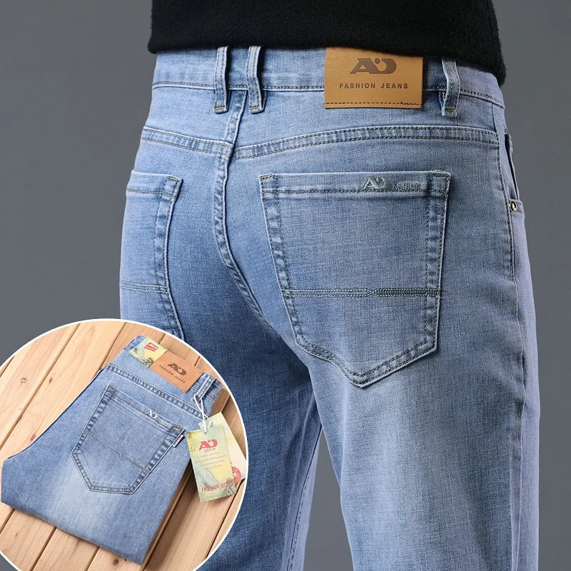 Jean Droit Homme Business Casual – Coupe Confort Élastique Toutes Saisons | 2026