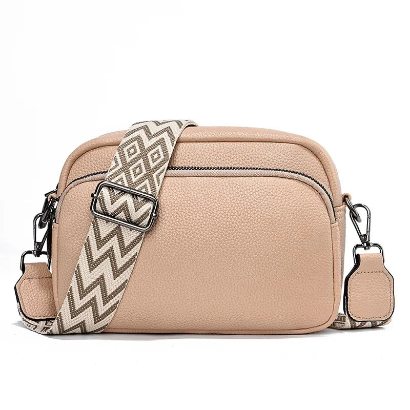 Sac Bandoulière Femme Grande Capacité – Multi-Compartiments, Matière PU Légère
