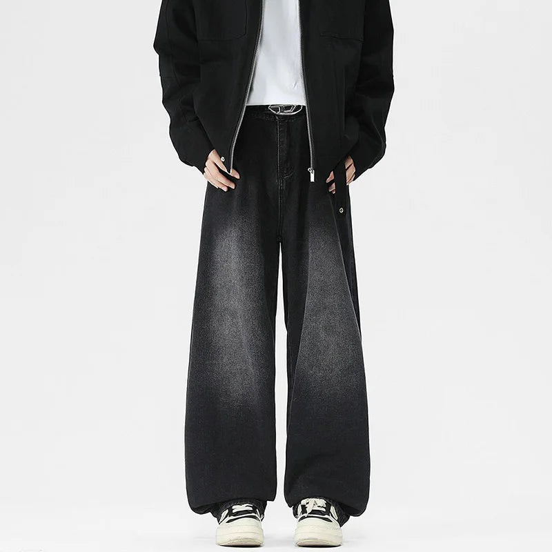 Jean Wide Leg Loose Homme Style Coréen Denim Casual Multicolore | S-XXXL