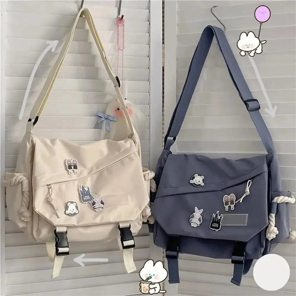 Large Capacity Crossbody Bags Nylon Handbags Shoulder Bag  For Teenager Messenger Bag Student School Bags