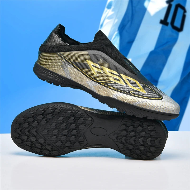 New Men Soccer Shoes High Ankle Breathable Football Boots Ultralight Futsal Non-Slip High-quality Sports Shoes Outdoor Match