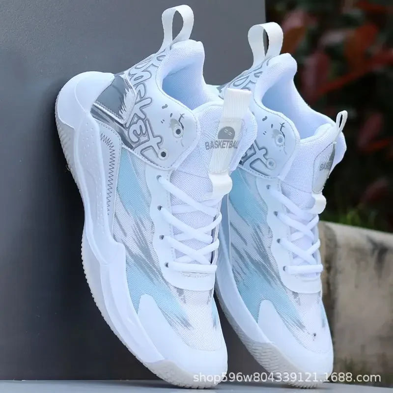 Sneakers Basketball Homme – Respirantes, Anti-dérapantes, Semelle Caoutchouc | Été