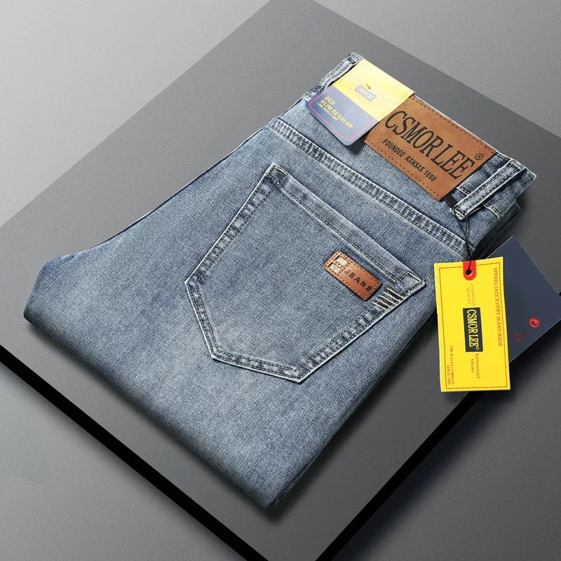 Jean Slim Fit Jambe Droite Homme – Denim Confortable Toutes Saisons