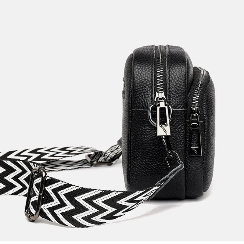 Sac Bandoulière Femme Grande Capacité – Multi-Compartiments, Matière PU Légère