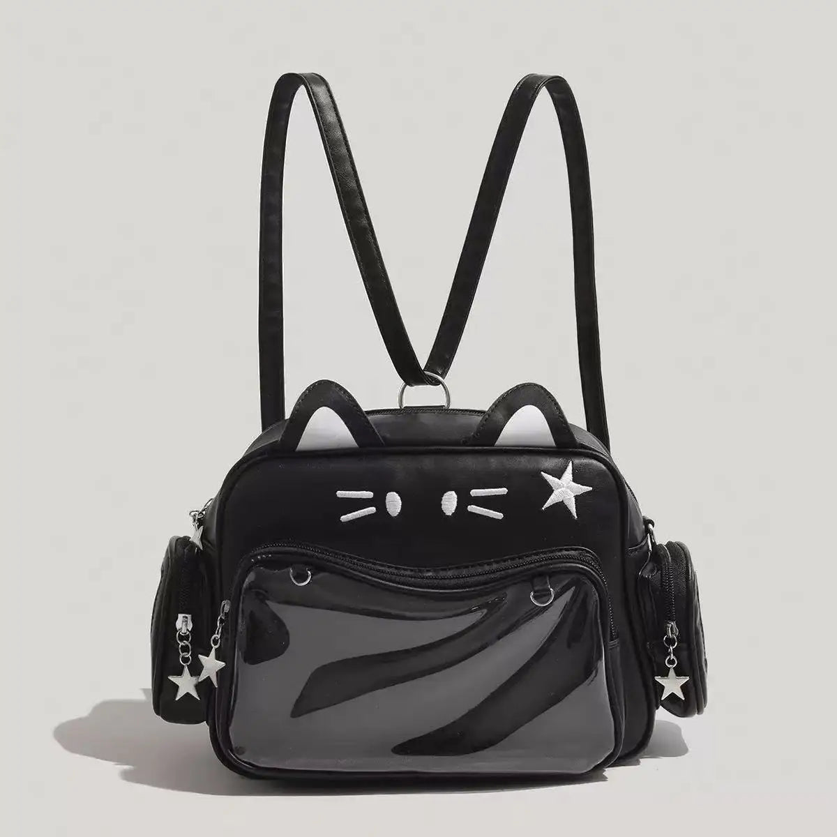 Sac Bandoulière Y2K Grande Capacité Motif Chat – Style Street Trend Femme