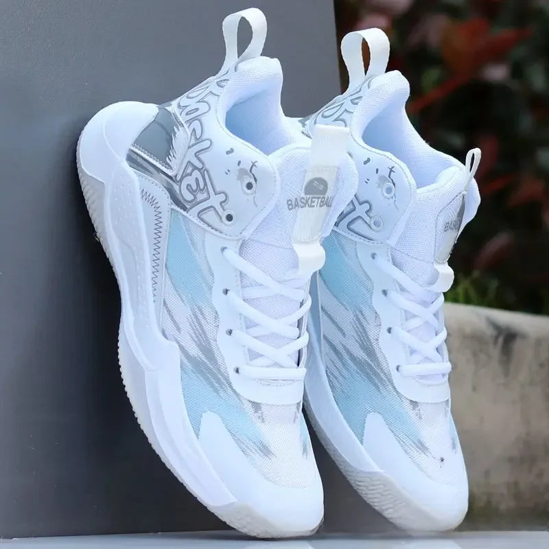 Sneakers Basketball Homme – Respirantes, Anti-dérapantes, Semelle Caoutchouc | Été