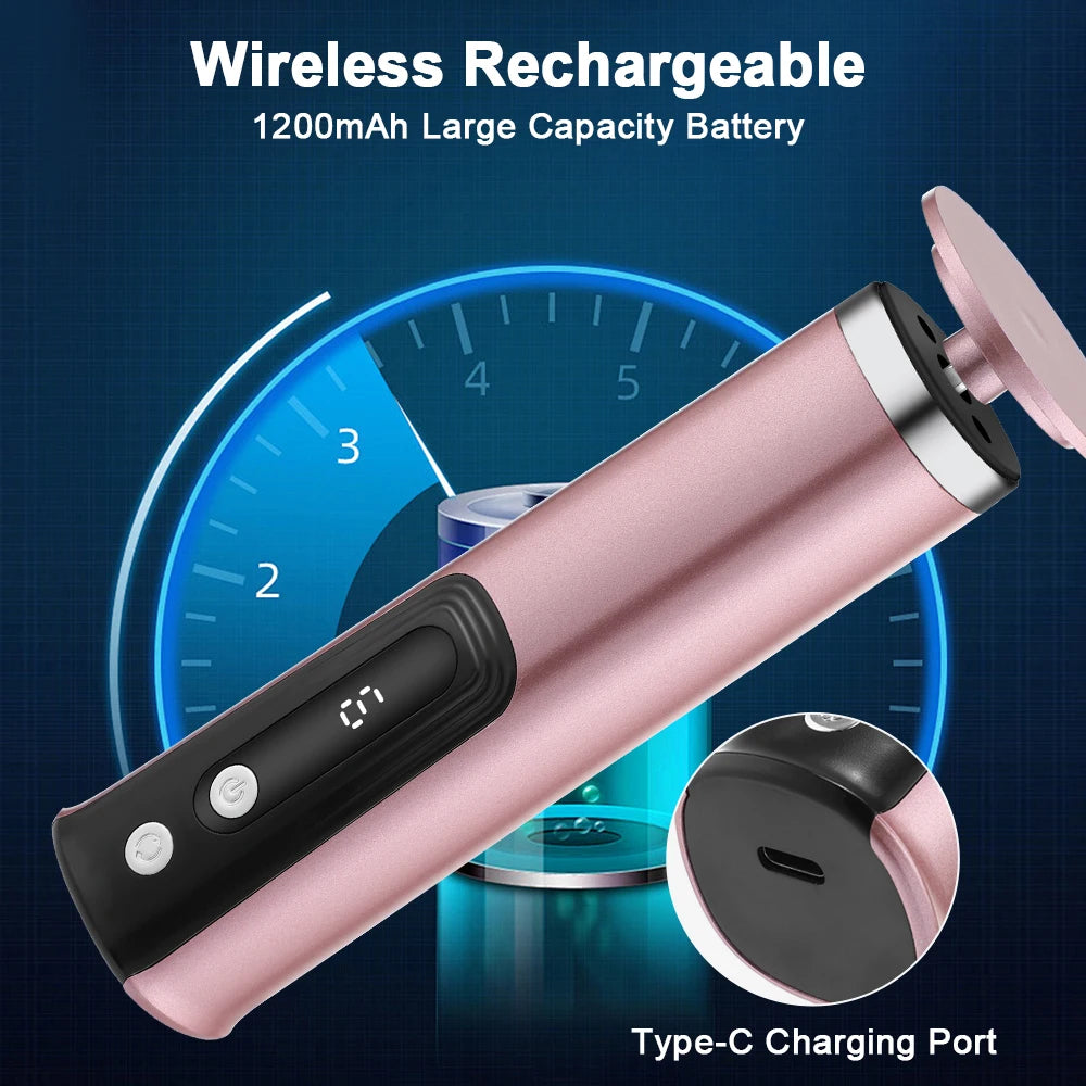 Lime électrique Pied Sans Fil – Enlève Callosités & Polit Ongles | 6 Vitesses | Charge USB-C