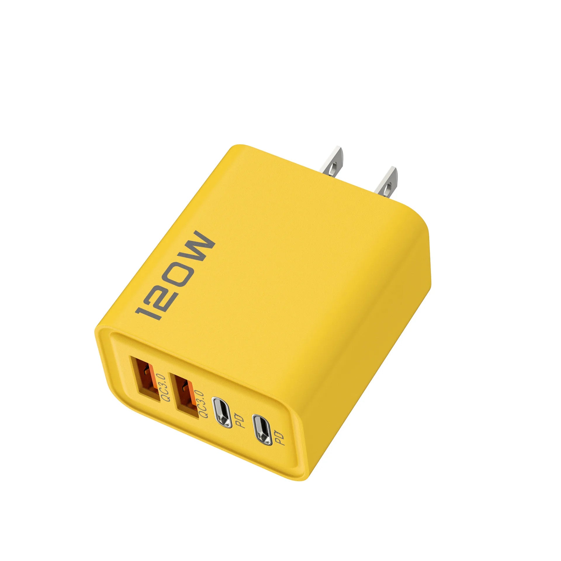 Chargeur USB-C 120W 4 Ports - Charge Rapide PD & QC3.0