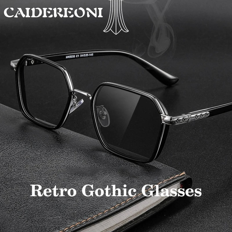Lunettes Carrées Anti-Lumière Bleue CAIDERONI – Homme & Femme, Prescription Personnalisable