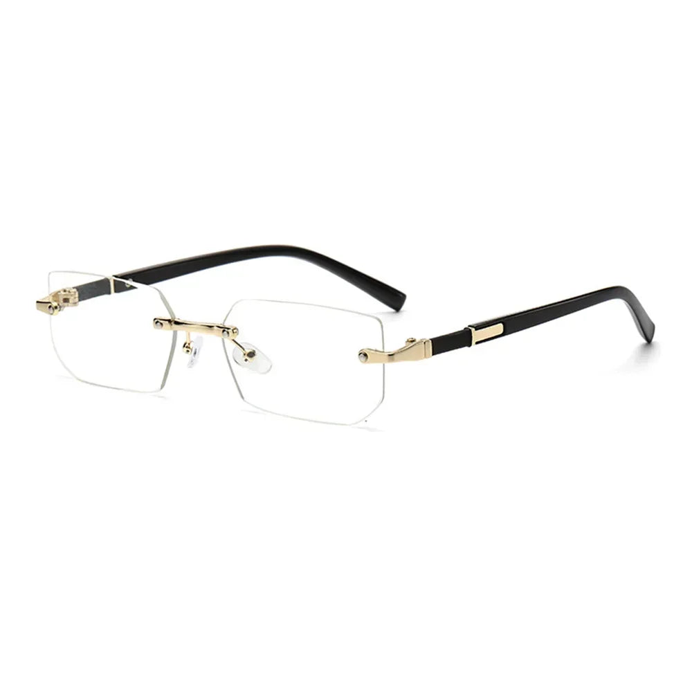 Lunettes de Soleil Sans Monture Rectangulaires Y2K – Unisexe