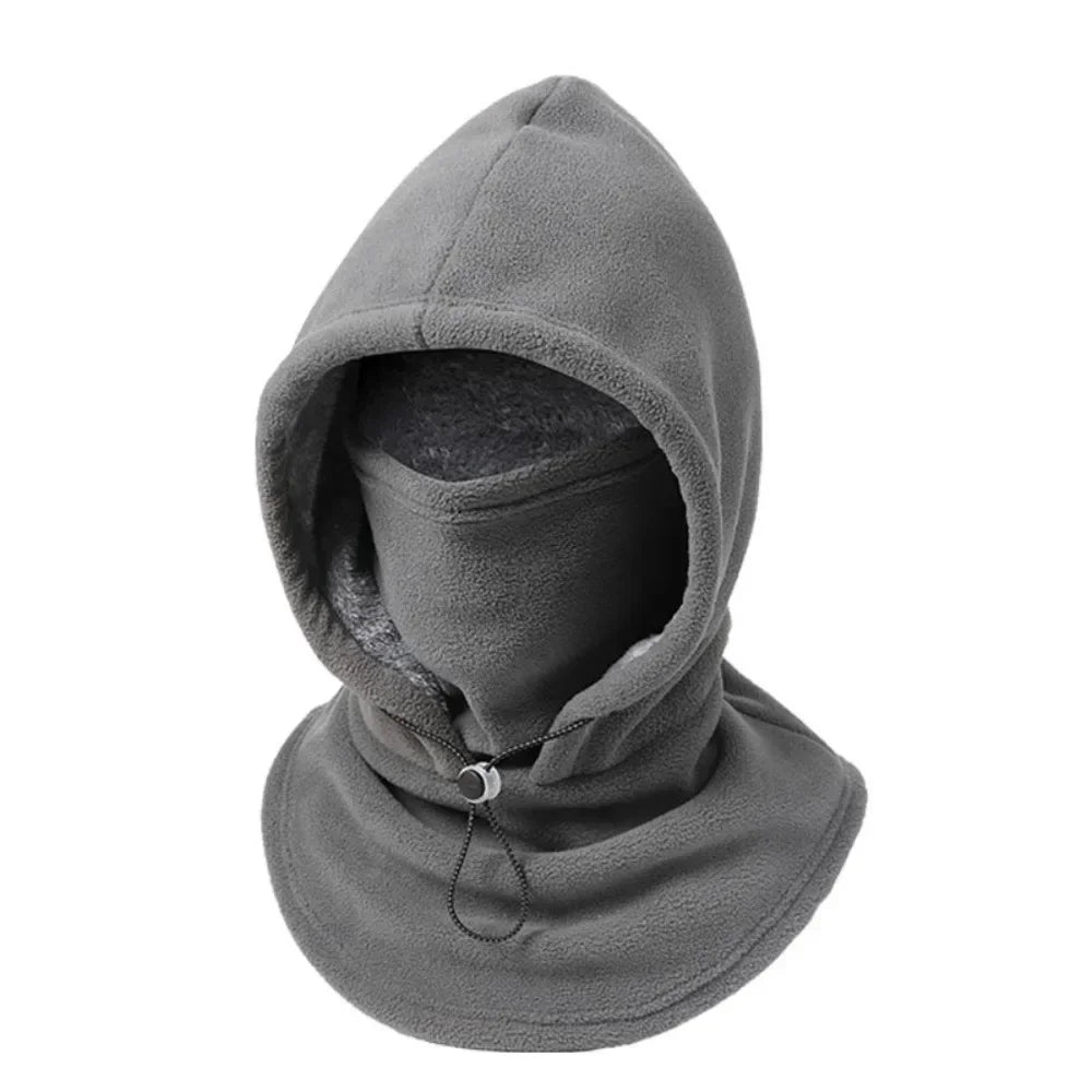 Bonnet polaire unisexe avec cache-cou et protection des oreilles