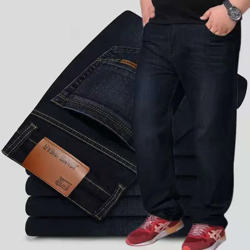 Jean Droit Homme Grande Taille Loose Smart Casual 2 Coloris Tailles 28 à 50