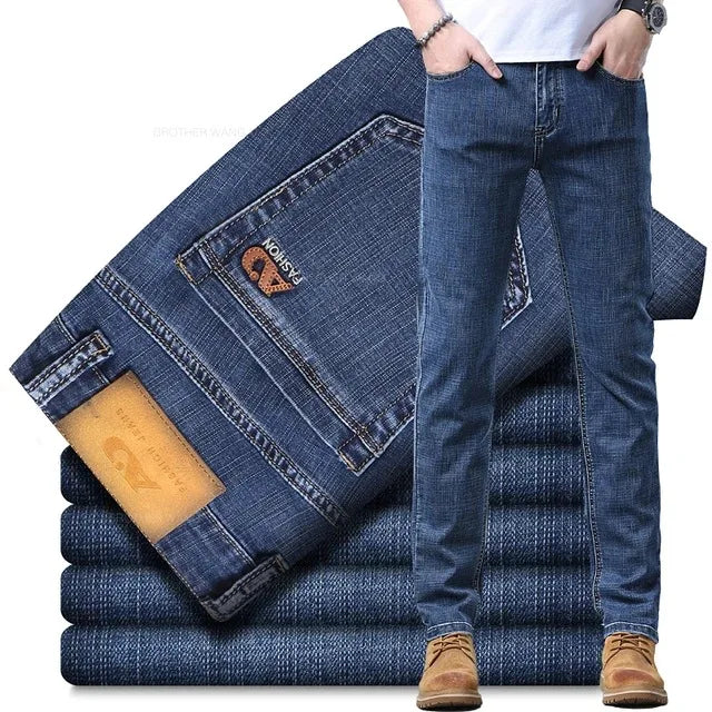 Jean Homme Slim Stretch Taille Haute – Casual Chic Toutes Saisons
