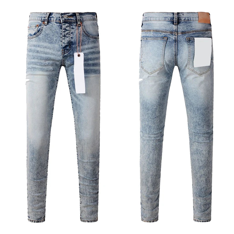Jean homme graffiti à effet éclaboussures – style streetwear