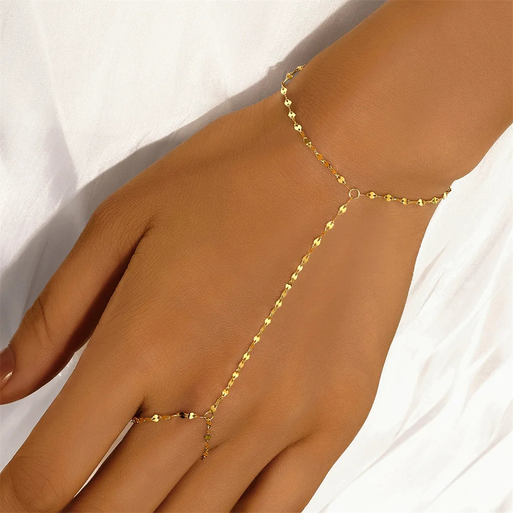Bracelet Charme Femme en Argent 925 – Zircon Œil de Cheval & Chaîne Anneau | Or & Argent