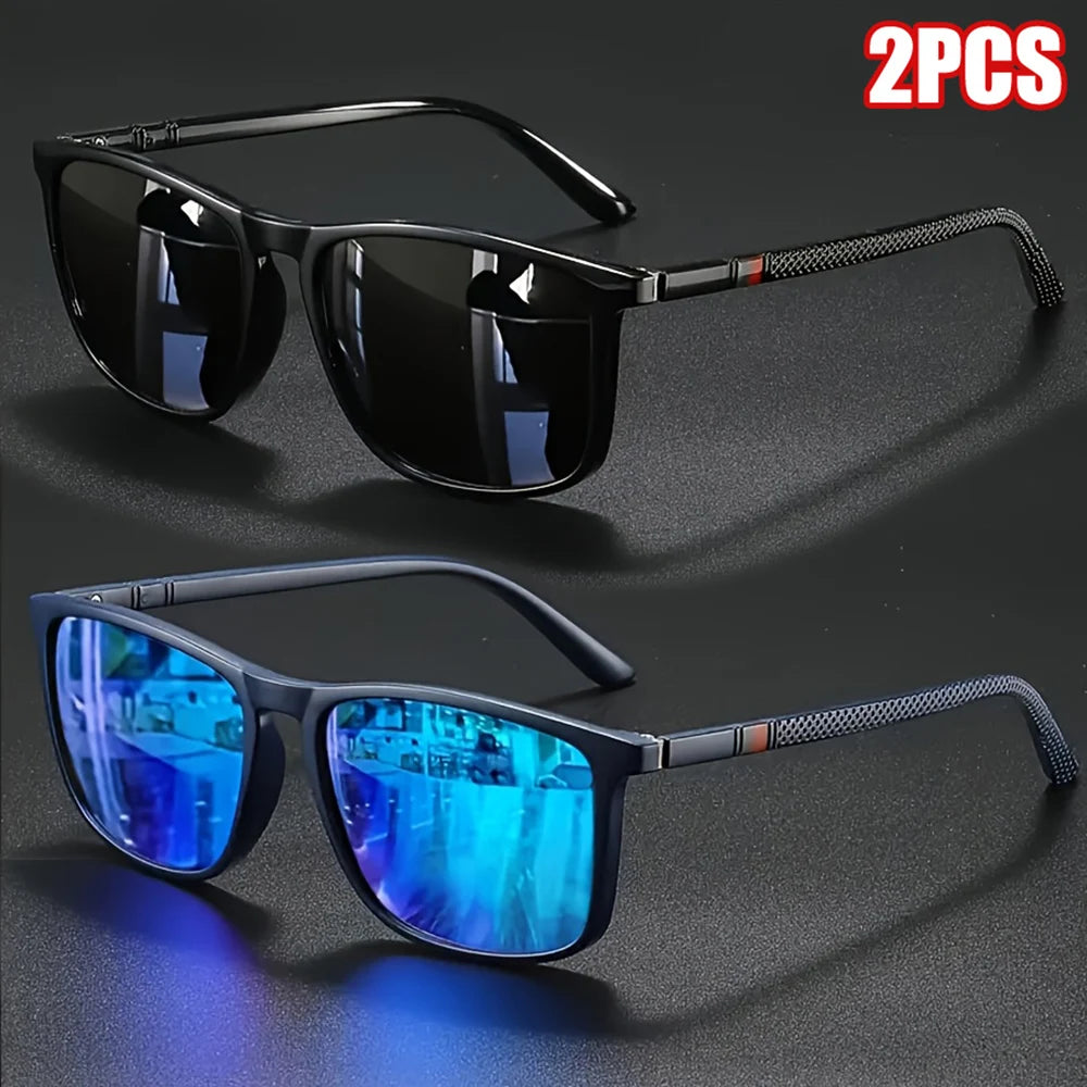 Lunettes de Soleil Polarisées Carrées UV400 – Homme & Femme